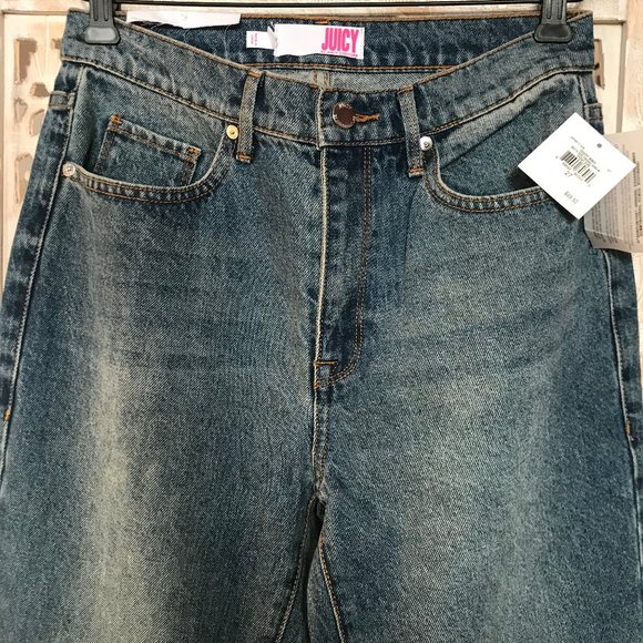NWT Juicy Couture High Rise Girlfriend Zip Jeans 27 - Picture 7 of 12
